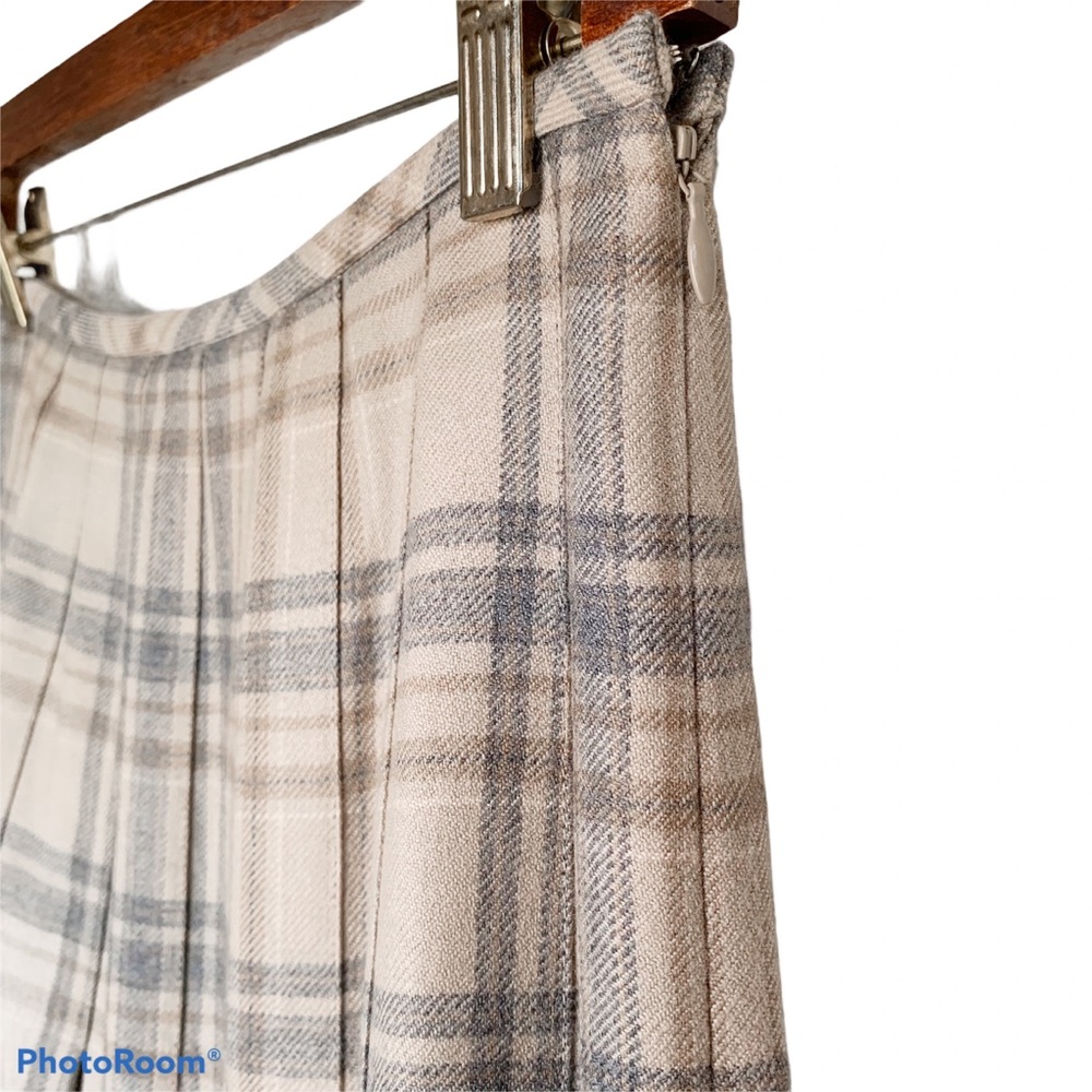 NWT Brooks Brothers Pleated Plaid Tartan Skirt - Picture 5 of 9